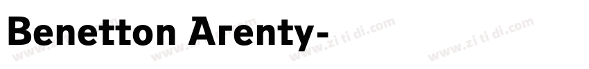 Benetton Arenty字体转换